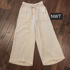 Universal Thread Cropped Pants Womens XS Gauze 100% Cotton